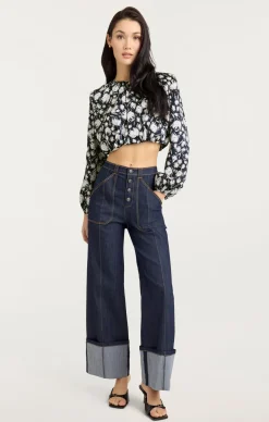 Graphic Floral Kamala Top