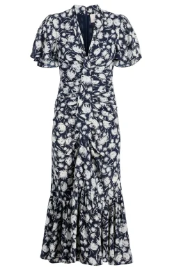 Graphic Floral Peeta Dress