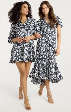 Graphic Floral Peeta Dress