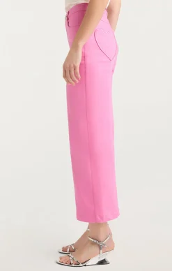 Heart Embroidery Cropped Verona Pant