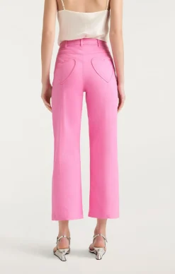 Heart Embroidery Cropped Verona Pant
