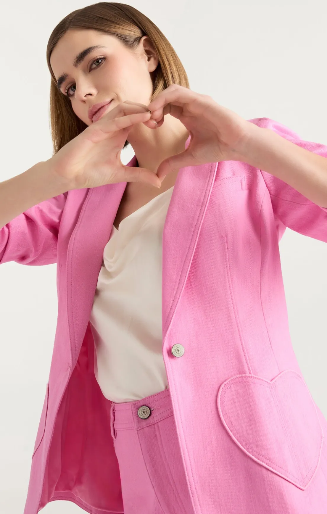 Heart Embroidery Louisa Blazer