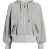 Heather Maddie Zip Up Sweatshirt