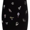 Heatset Brooches Embellished Doris Skirt