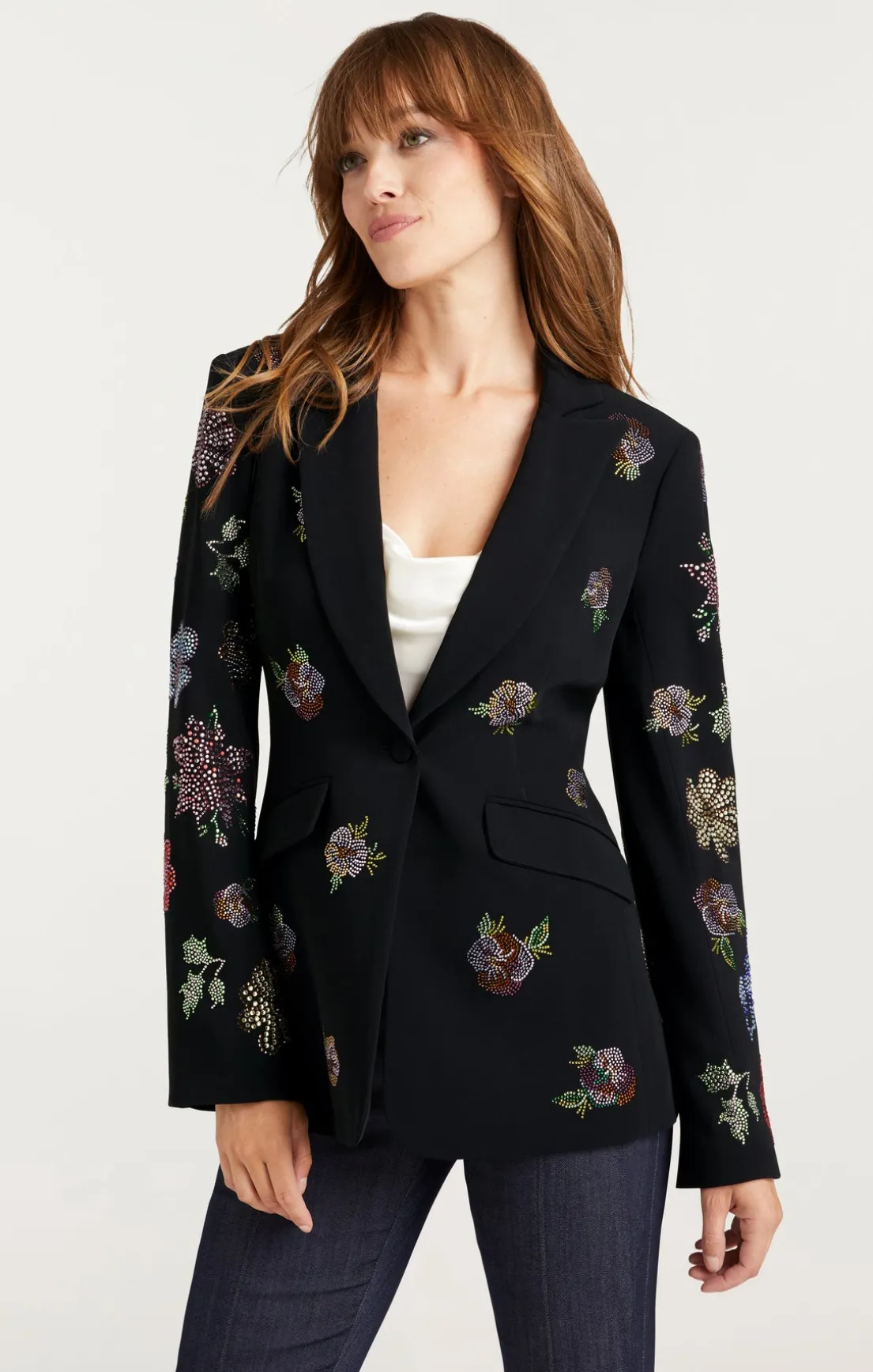 Heatset Pansy Garden Cheyenne Blazer