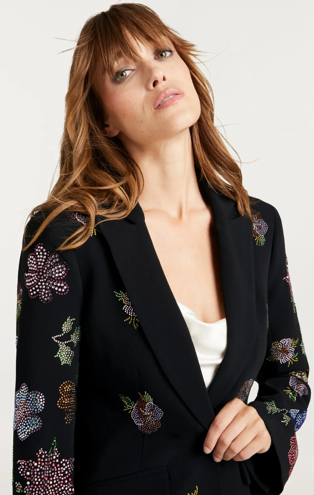 Heatset Pansy Garden Cheyenne Blazer