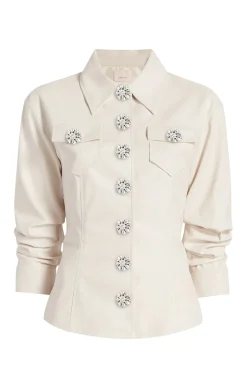 Jeweled Faux Leather Canyon Jacket
