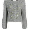 Joelle Embellished Cable Cardigan