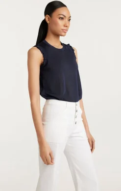 Knit Front Lenore Top