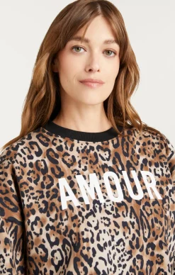Leopard Amour Brandy Sweatshirt Pullover