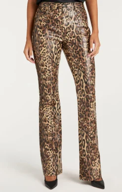 Leopard Vegan Leather Miller Pant
