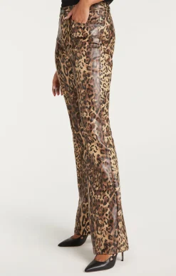 Leopard Vegan Leather Miller Pant