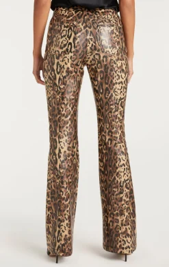 Leopard Vegan Leather Miller Pant