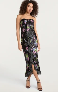 Midnight Bloom Elise Dress