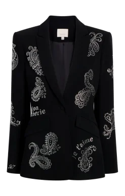Mini Paisley Embellished Cheyenne Blazer