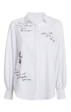 Mon Amour Embroidered Poplin Kandice Top