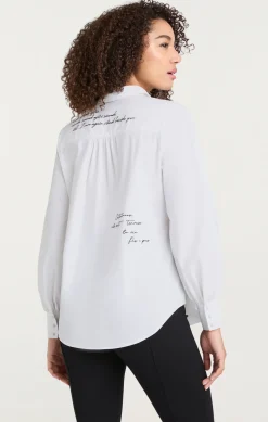 Mon Amour Embroidered Poplin Kandice Top