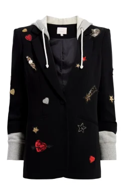 Nebula Embellished Hooded Khloe Blazer