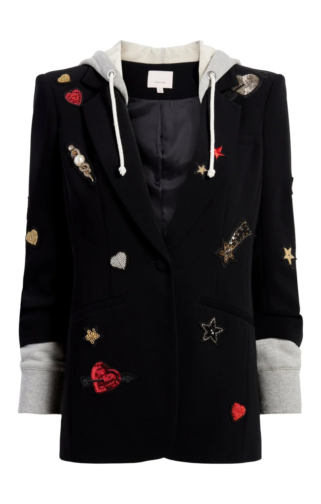 Nebula Embellished Hooded Khloe Blazer