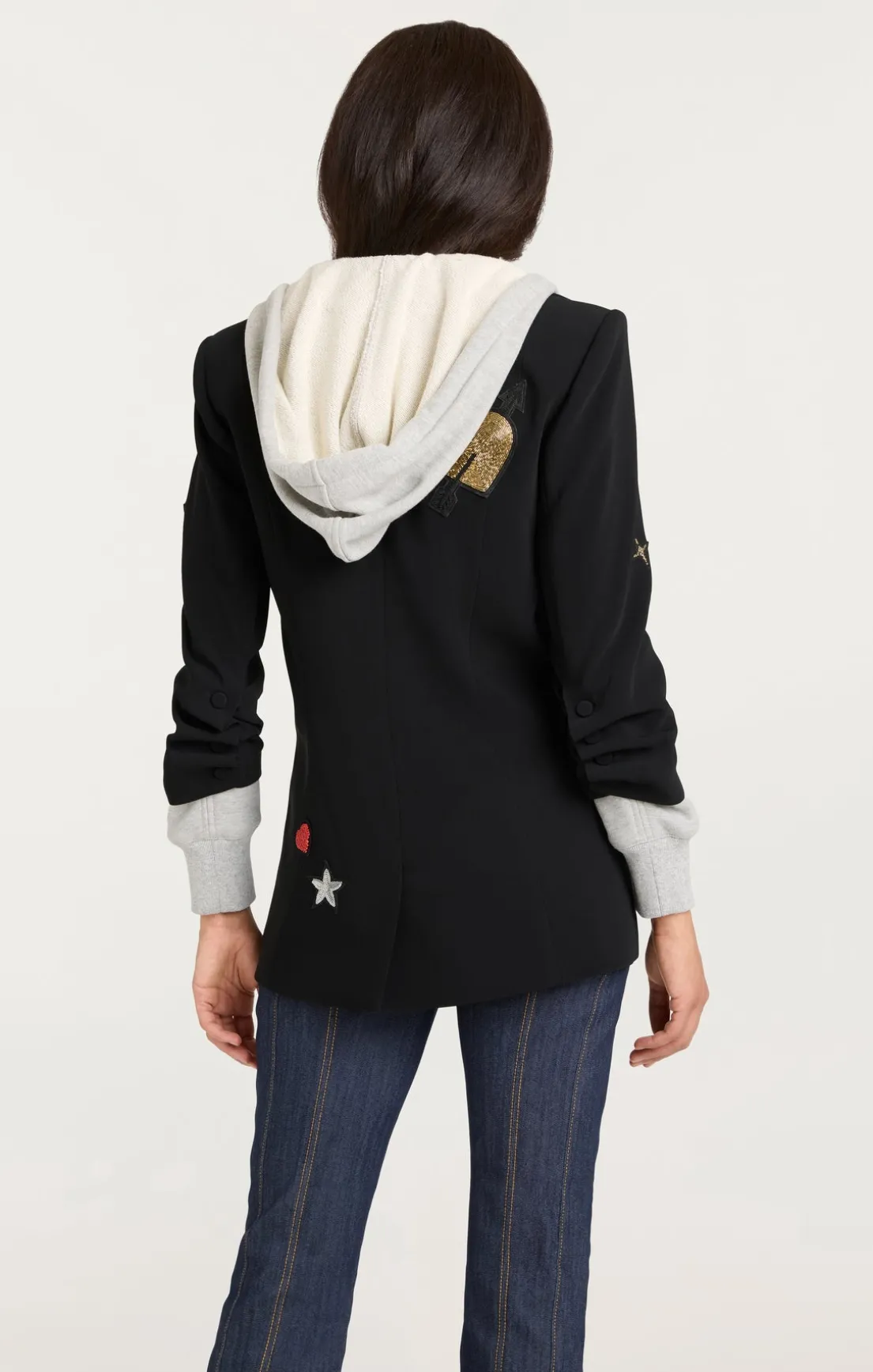 Nebula Embellished Hooded Khloe Blazer