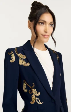 Paisley Embellished Cheyenne Blazer