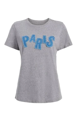 Patched Denim Paris Tee