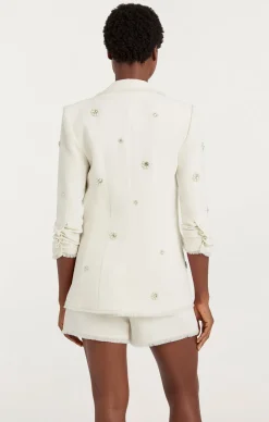 Pearl Ditsy Flower Embellished Khloe Blazer