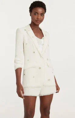 Pearl Ditsy Flower Embellished Khloe Blazer