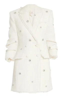 Pearl Embellished Double Breasted Joel Dress
