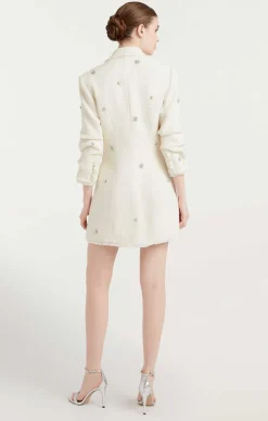 Pearl Embellished Double Breasted Joel Dress