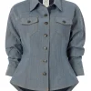 Reverse Denim Scrunched Canyon Jacket