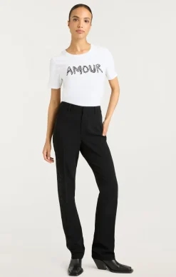 Rhinestone Amour Shrunken Tee