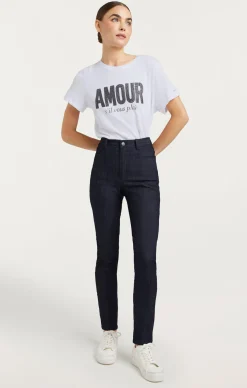Rhinestone Amour Sil Vous Plait Tee