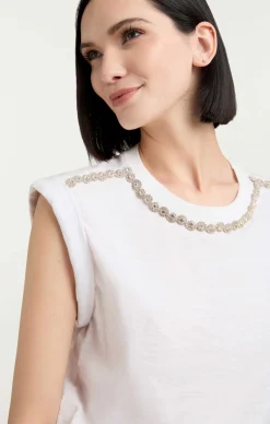 Rhinestone Border Bella Tee