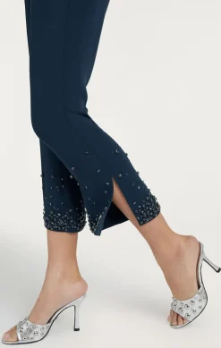 Rhinestone Crackle Cropped Kerry Pant