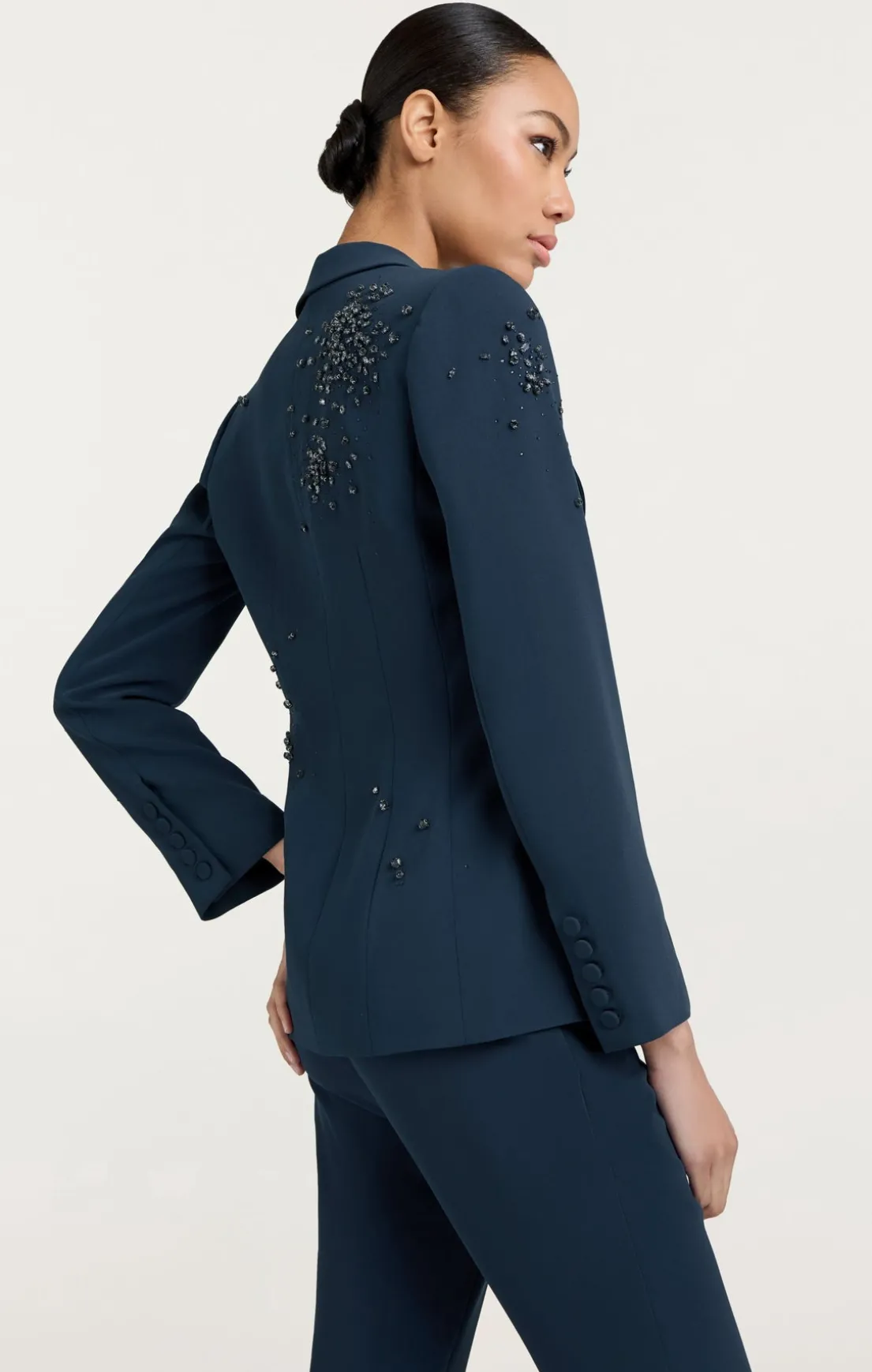 Rhinestone Crackle Embellished Cheyenne Blazer