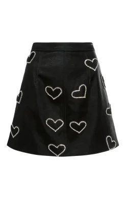 Rhinestone Hearts Palo Skirt