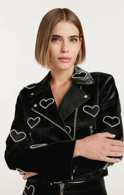 Rhinestone Hearts Zoe Jacket