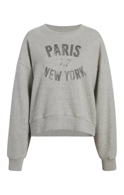 Rhinestone Paris New York Brandy Pullover