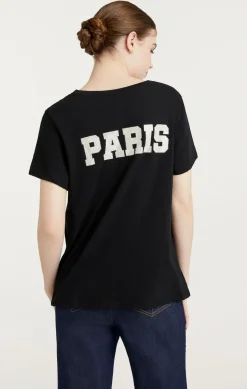 Rhinestone Paris New York Tee