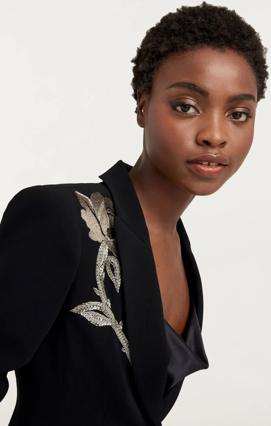 Rose Embellished Eva Blazer
