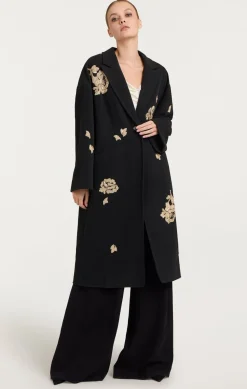 Rose Embellished Gravis Coat