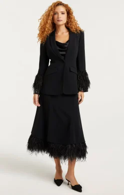 Sequin And Feather Cheyenne Blazer