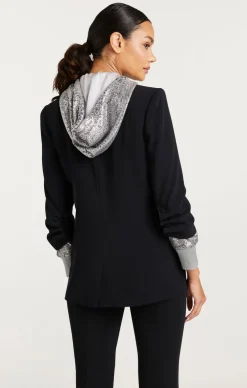 Sequin Hooded Khloe Blazer