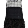 Sequin Plaid Charisse Top