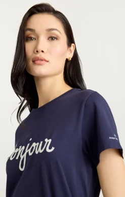 Sequined Bonjour Tee