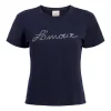 Silver Chain L'amour Shrunken Tee