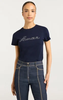 Silver Chain L'amour Shrunken Tee