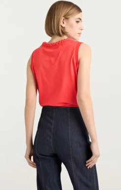 Sleeveless Braided Tee
