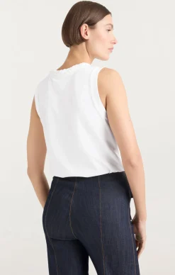 Sleeveless Braided Tee